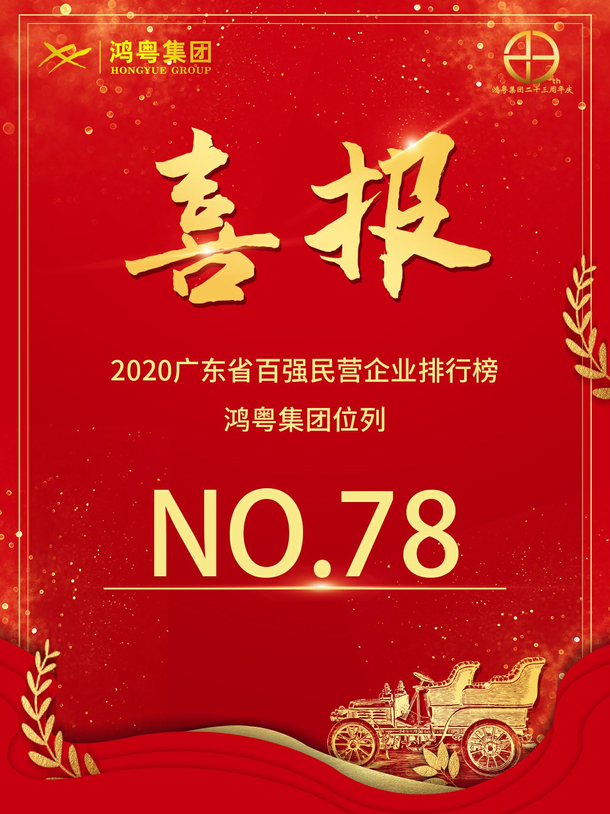 喜报丨广州宜晨文化艺术展览有限公司荣获2020广东省民营企业百强(图1)